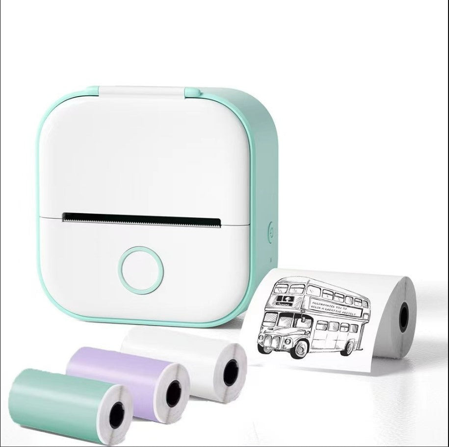 Mini Pocket Portable Bluetooth Photo Thermal Printer - Green