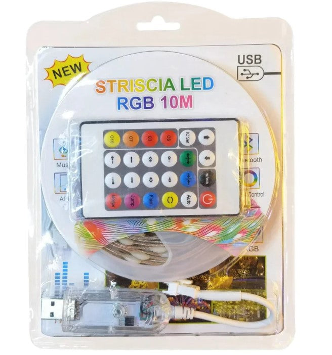 Waterproof Outdoor/Indoor Decorative Led String Lights - RGB 10M