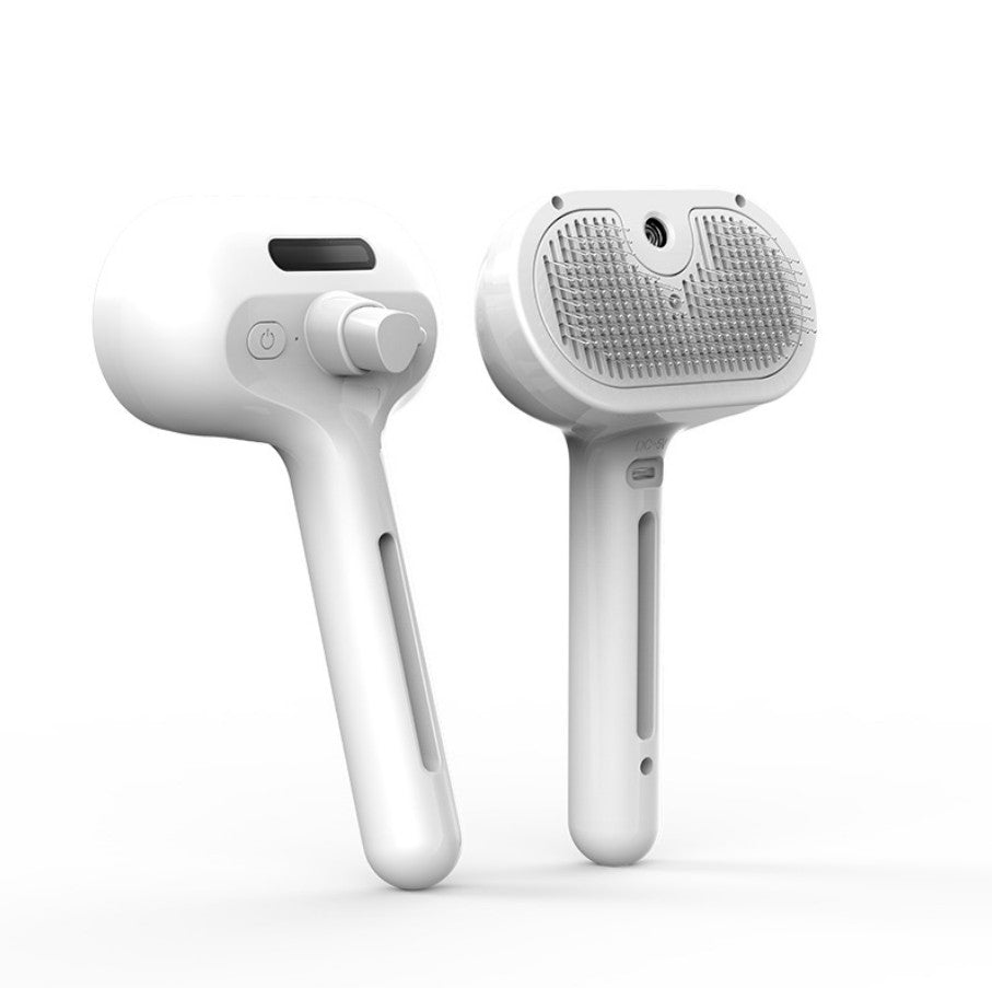 Dog/Cat Comb Self Cleaning Pets Hair Remover Brush with Comb Built-in Mist Humidifier