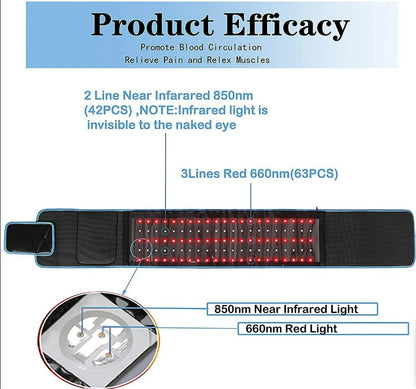 Red Light Waist Massager Belt