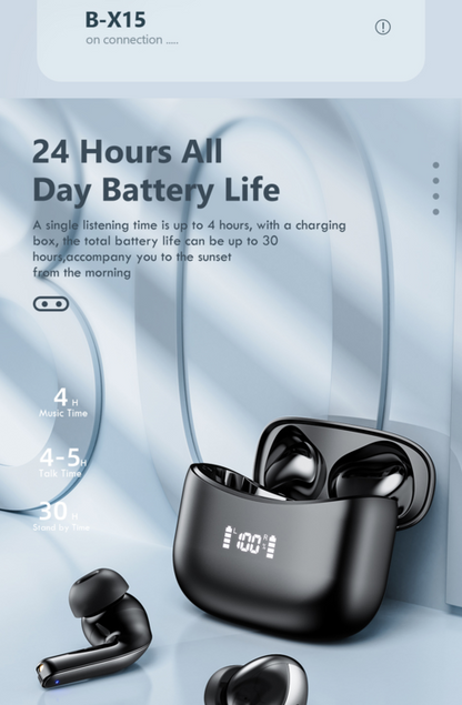 LED TWS-oordopjes Bluetooth 5.0-oorfone vir Huawei Iphone